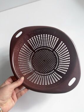Sterilite Colander Brown Plastic Strainer Kitchen Bowl
